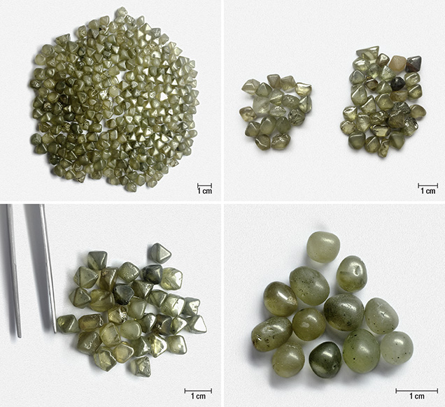 Rough diamonds from the Marange deposit in eastern Zimbabwe