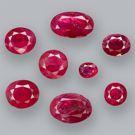 Rubies reportedly from Pokot, Kenya