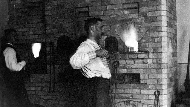 Fabergé’s enamel firing furnace