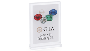 Acrylic counter display available through GIA’s Retailer Support Program.