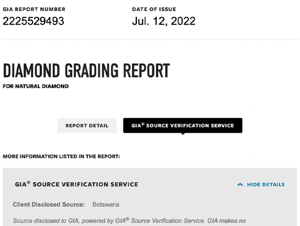 Diamond manufacturers interested in participating should contact labservice@gia.edu. The GIA® Source Verification Service was first announced on April 18, 2022. Diamond manufacturers interested in participating should contact labservice@gia.edu. The GIA® Source Verification Service was first announced on April 18, 2022.