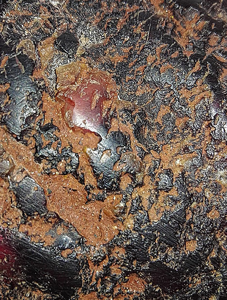 Details of imitation boulder’s surface.