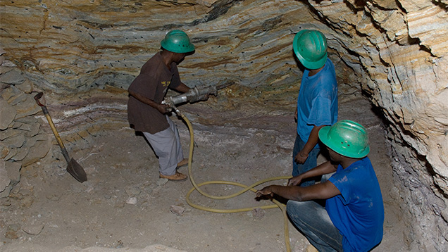 Chinese gemstone mine