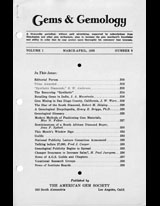 Gems & Gemology, Spring 1935, Vol. 1, No. 8