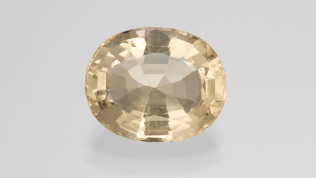 Citrine’s colors range from pale brownish yellow shades like this one to intense reddish orange hues. - Robert Weldon