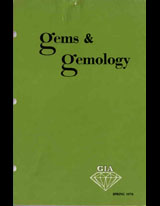 Gems & Gemology, Spring 1978, Vol. 16, No. 1