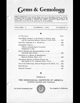 Gems & Gemology, Summer 1945, Vol. 5, No. 2