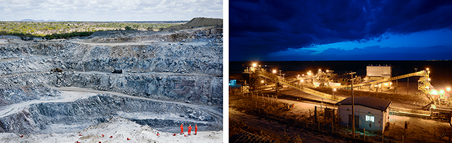 Lipari diamond mine in Bahia, Brazil