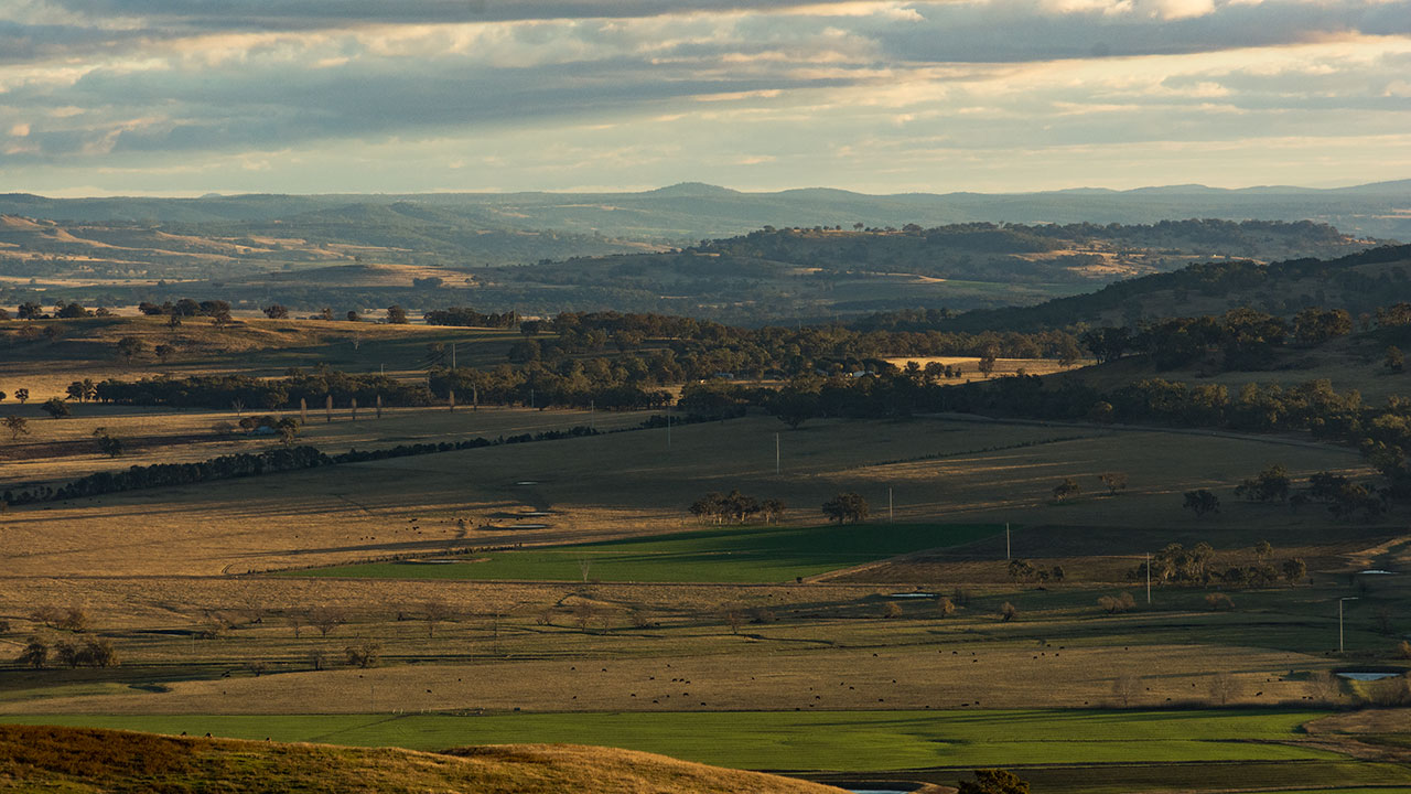 上空から見たインヴェレルサファイア採鉱場