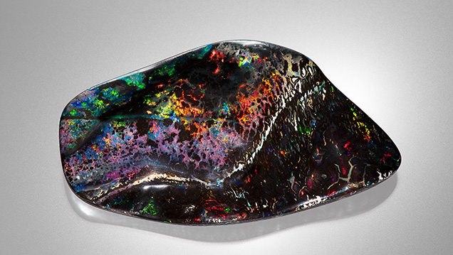 Boulder opal from Australia’s Elusive mine.