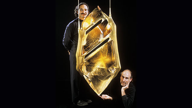The “Bahia,” a massive rutilated quartz fashioned by Glenn Lehrer and Lawrence Stoller. Photo by Harold and Erica Van Pelt; courtesy of Glenn Lehrer.