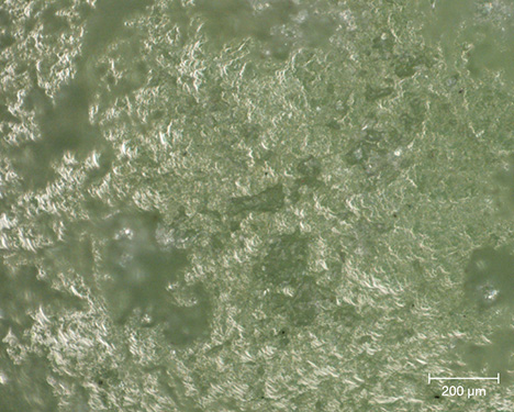 Laminar texture of sudoite artifact