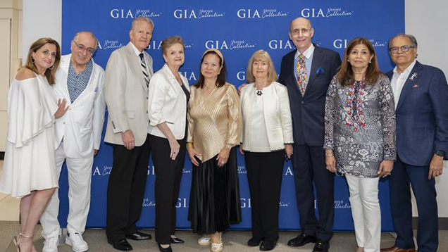 Members of the first class to complete the GIA Graduate Gemologist® program in New York City gathered.