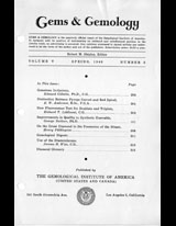 Gems & Gemology, Spring 1946, Vol. 5, No. 8