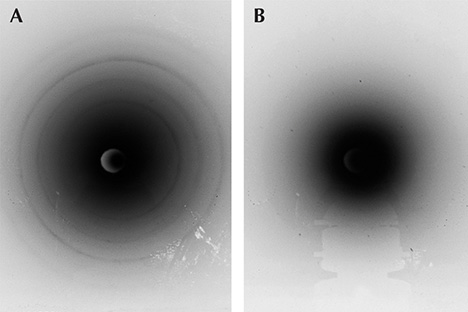 Laue backscatter spot patterns