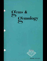 Gems & Gemology, Winter 1973, Vol. 14, No. 8