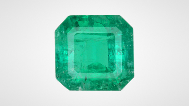 Step-cut emerald in case study 2