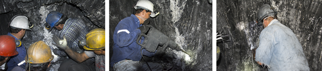 Use of explosives at Pavimentado mine