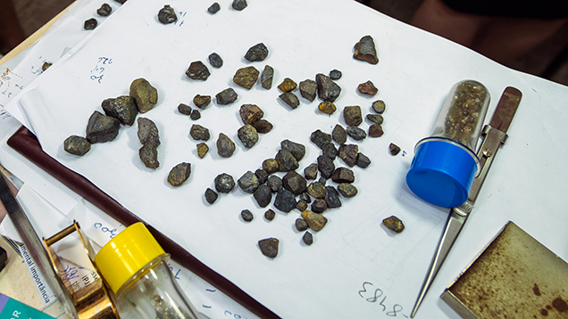 Collection of carbonado samples