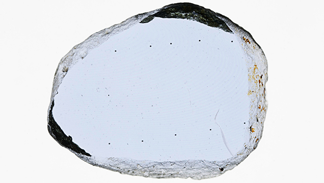 Slice of Yogo sapphire