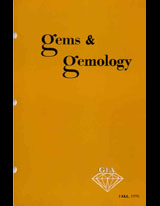 Gems & Gemology, Fall 1970, Vol. 13, No. 7