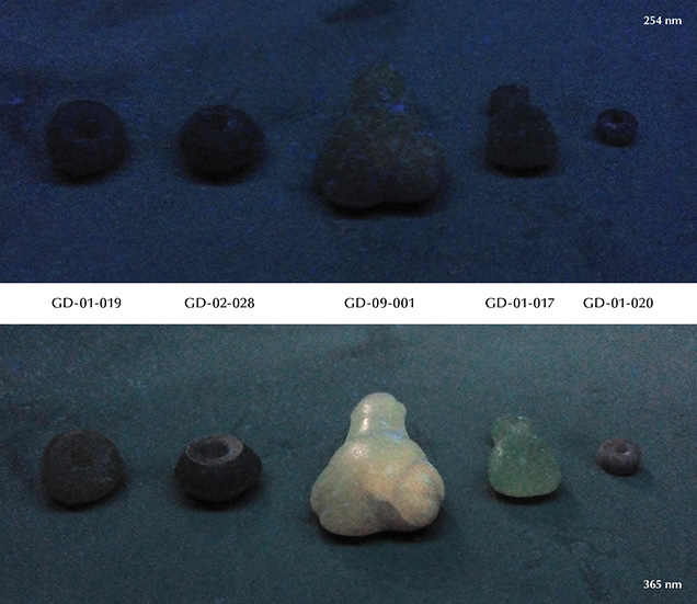 Luminescence of sudoite artifacts