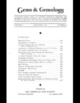 Gems & Gemology, Summer 1935, Vol. 1, No. 9