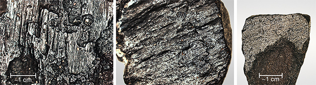 Slickenside patterns and melting of vesicular carbonado
