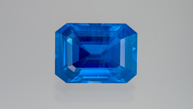 Step-cut Kashmir sapphire
