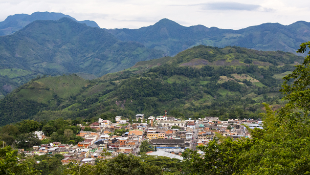 Mining area around the town of Muzo