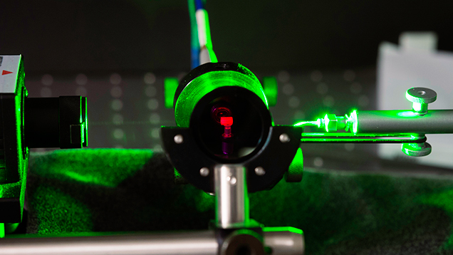 Emerald crystal emitting red photoluminescence