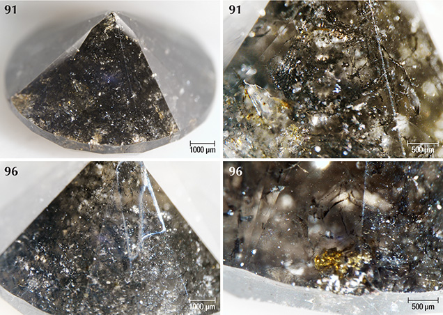 Black graphitic needles in Marange diamonds