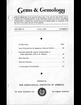 Gems & Gemology, Fall 1942, Vol. 4, No. 3