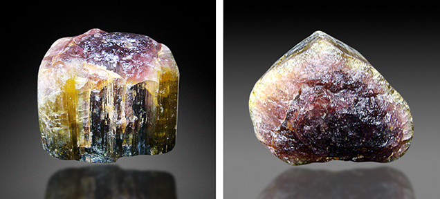 Unusually large tourmaline crystal from Luc Yen