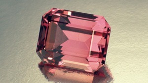 This 10.15-carat purplish pink topaz has no eye visible inclusions. - Courtesy The Natural History Museum of L.A. This 10.15-carat purplish pink topaz has no eye visible inclusions. - Courtesy The Natural History Museum of L.A.
