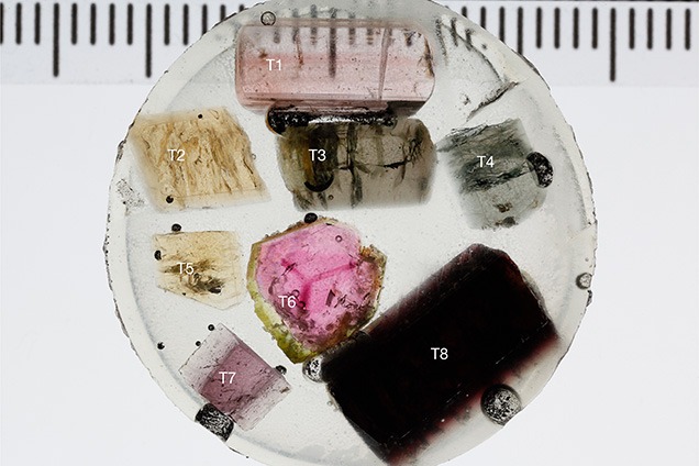 Tourmaline samples used for this study.