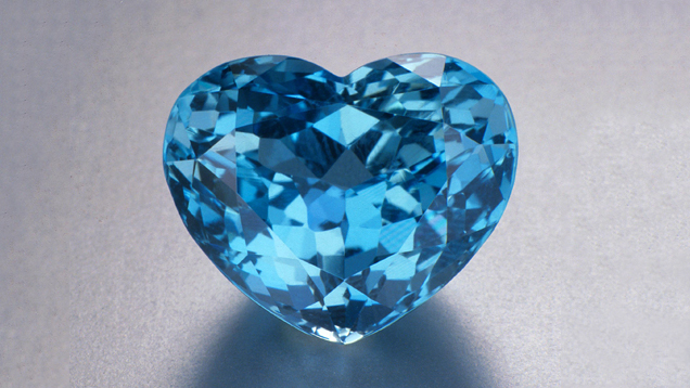 32.10-Carat Heart-Shaped Brazilian Aquamarine