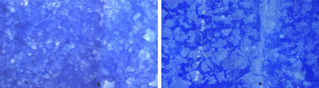 Blue Dumortierite-Quartz Magnified