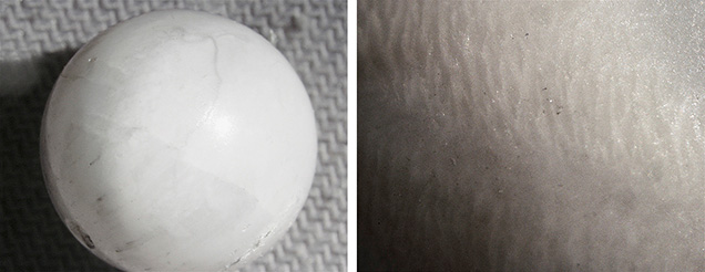 White shell bead