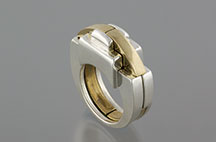 Silver & Gold Ring 4a.CO