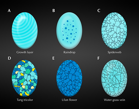 Turquoise patterns from Hubei Province
