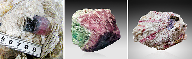 Tourmaline crystals from pegmatites in the Luc Yen district, Vietnam