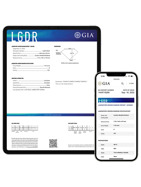 The Gemological Institute of America (GIA), the leading gemological grading and identification organization, is now offering a lower-cost GIA Laboratory-Grown Diamond Report - Dossier. 