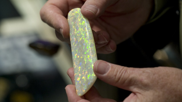 Light Opal. This exceptional light opal is from South Australia’s Coober Pedy opal fields. - Courtesy Cody Opal