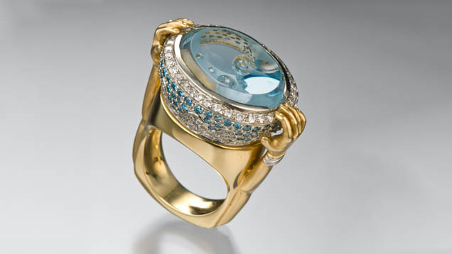 Aquamarine Ring. Aquamarine has been treasured through the ages, and with proper care will give its owner a lifetime of pleasure. - Courtesy Jeffrey Appling
